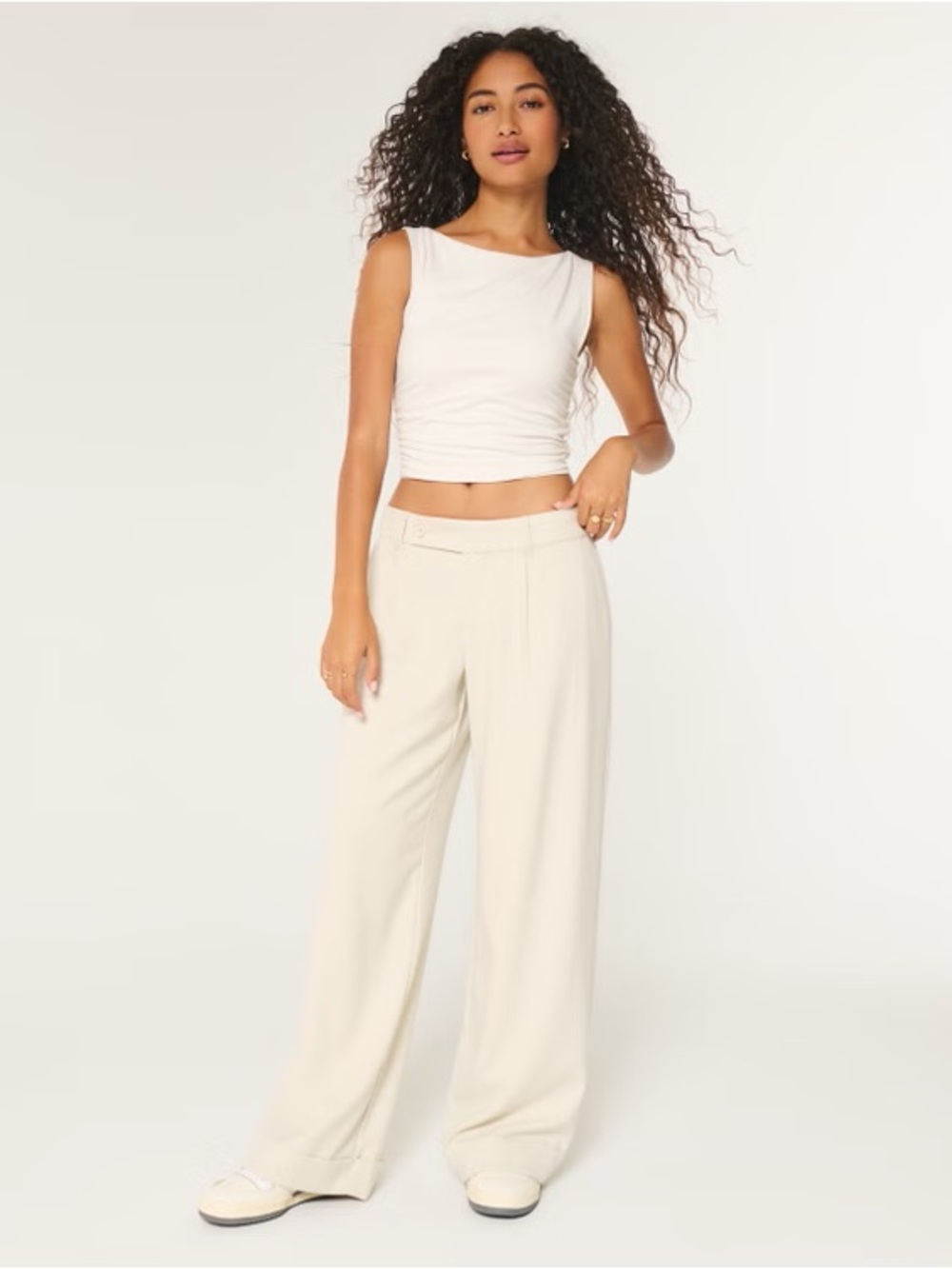 (Short) Hollister Livvy Low-Rise Wide-Leg Pants
